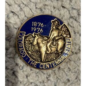 Vintage Colorado "The Centennial State" Commemorative Lapel Pin 1876-1976 RARE